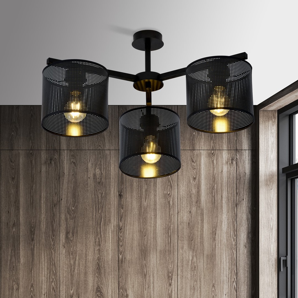 Jordan 3 ceiling lamp – black – photo 4