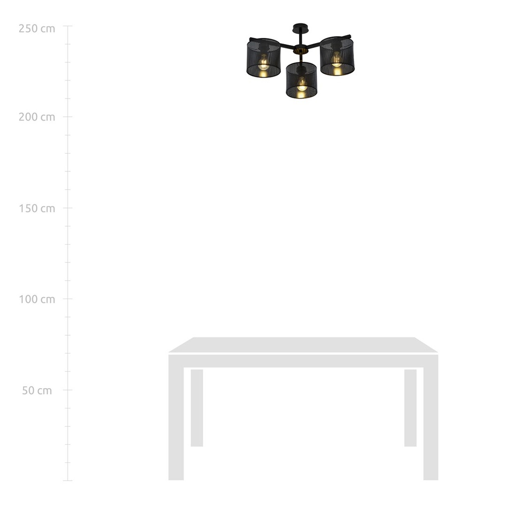 Jordan 3 ceiling lamp – black – photo 7