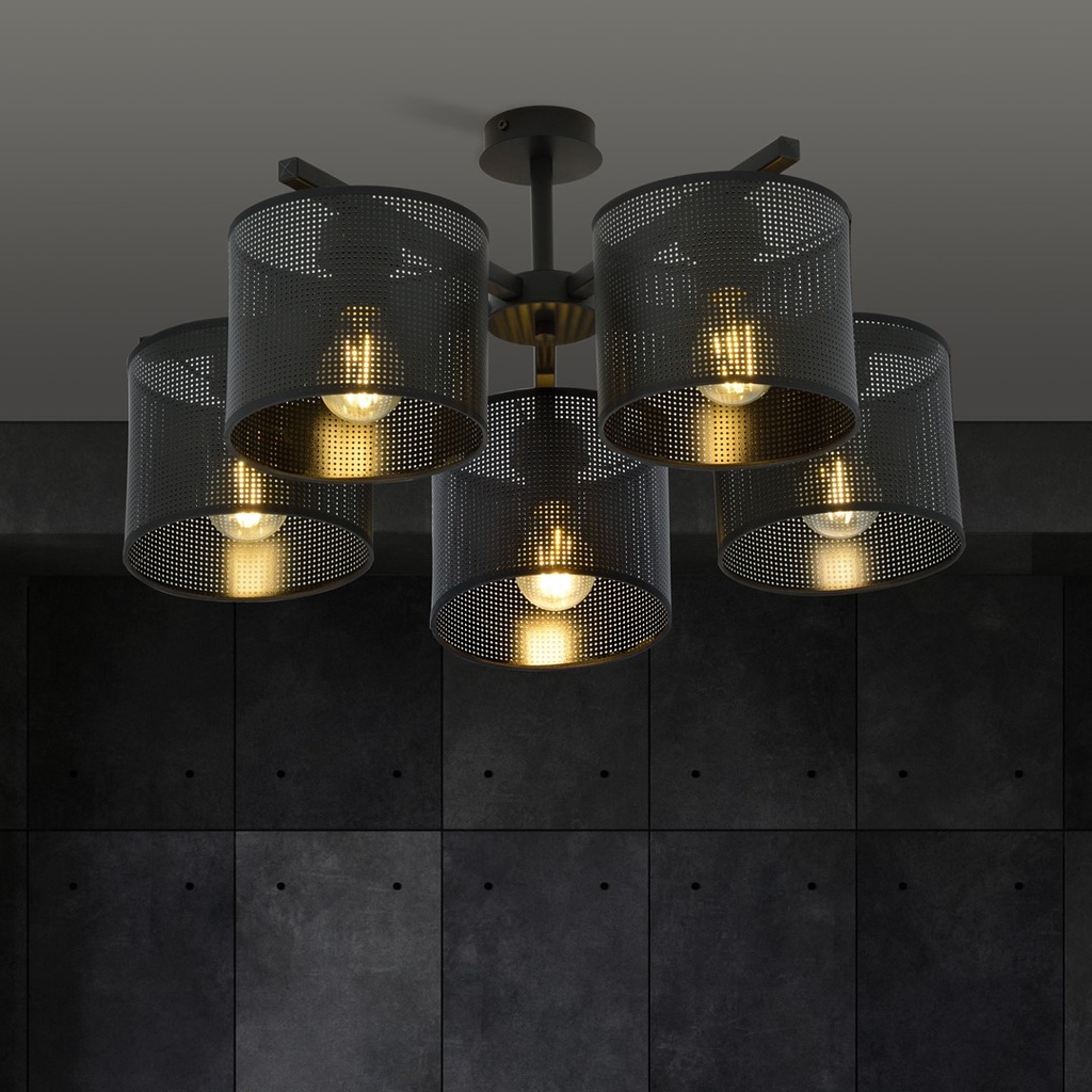 Jordan 5 ceiling lamp – black – photo 4