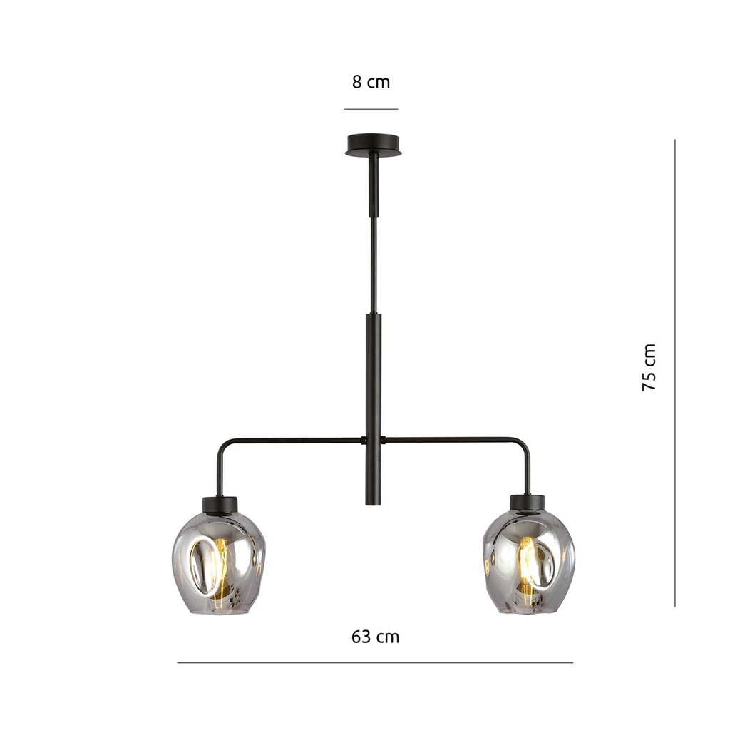Lukka 2 pendant lamp – graphite – photo 6