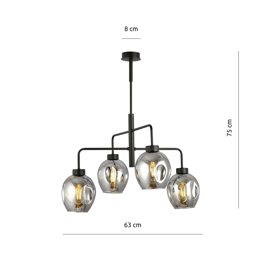 Lukka 4 pendant lamp – graphite – photo 8