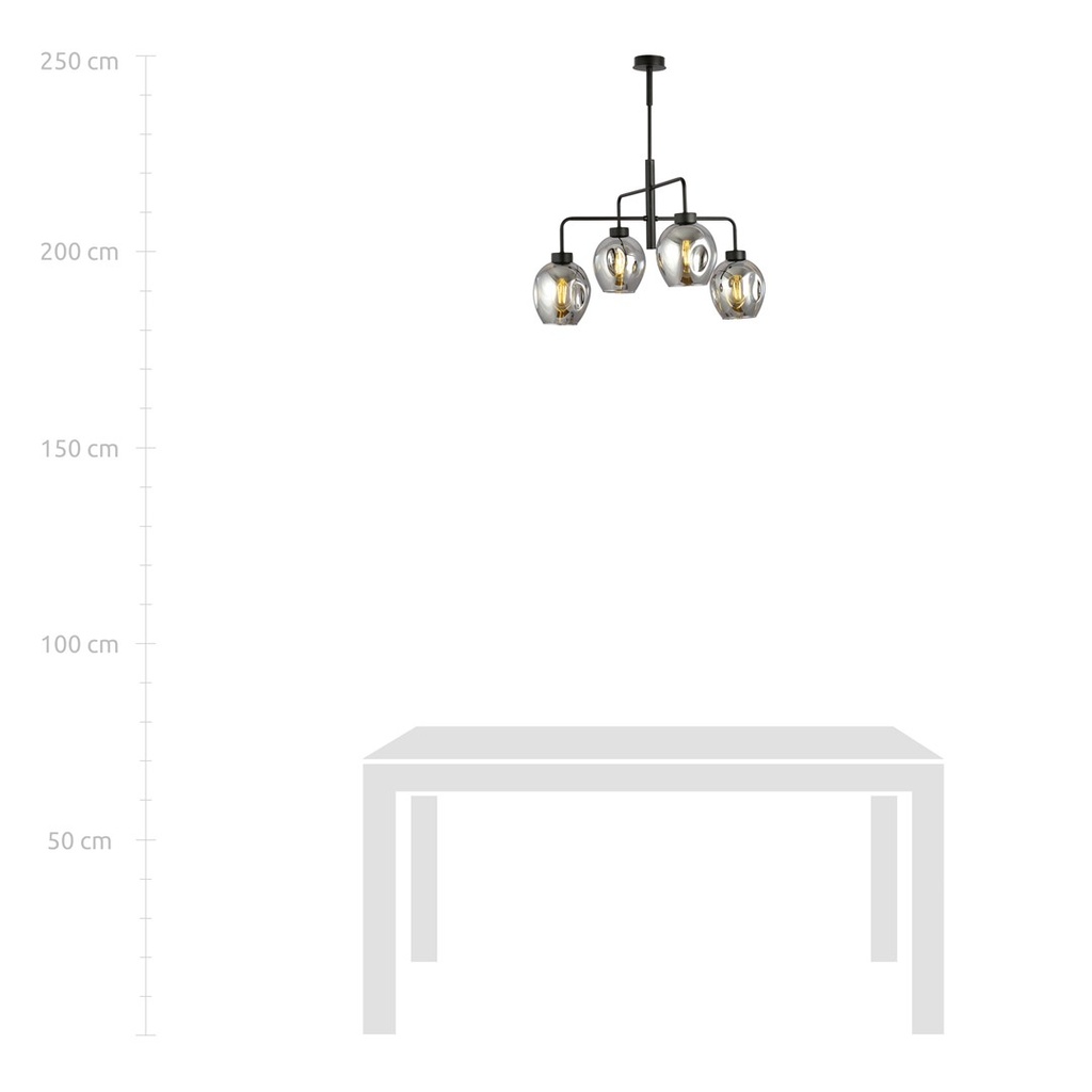 Lukka 4 pendant lamp – graphite – photo 9