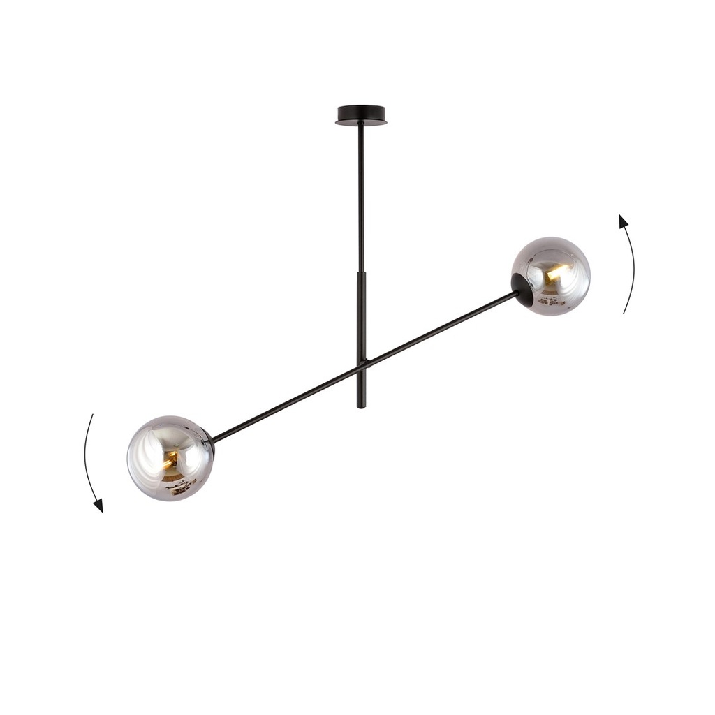 Linear 2 pendant lamp – graphite – photo 4