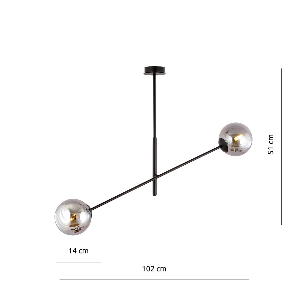 Linear 2 pendant lamp – graphite – photo 7