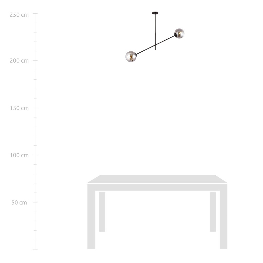 Linear 2 pendant lamp – graphite – photo 8