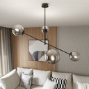 Linear 4 pendant lamp – graphite – photo 5