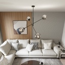 Linear 4 pendant lamp – graphite – photo 9
