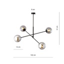 Linear 4 pendant lamp – graphite – photo 10