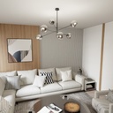 Linear 6 pendant lamp – graphite – photo 8