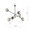 Linear 6 pendant lamp – graphite – photo 9