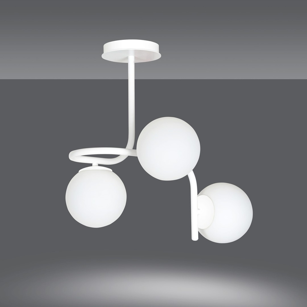 Kalf 3 ceiling lamp – White – photo 3