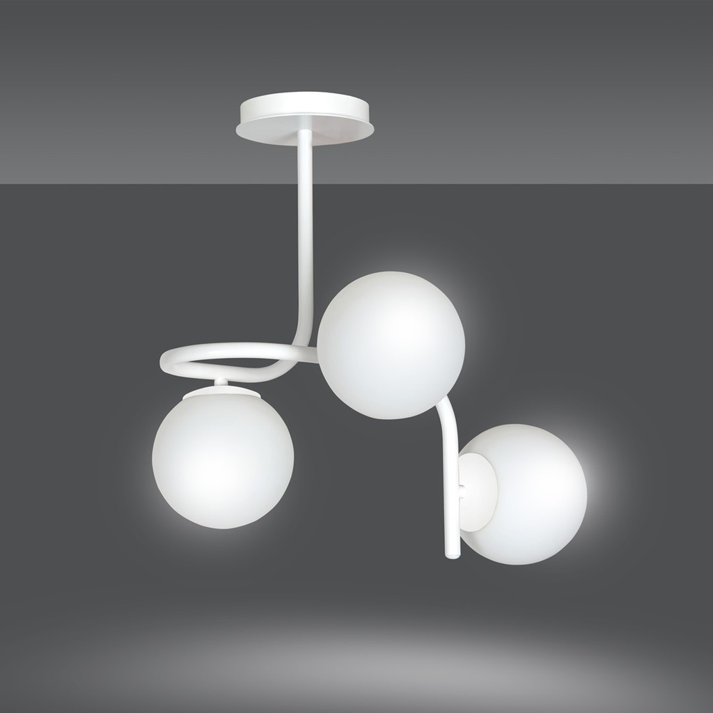 Kalf 3 ceiling lamp – White – photo 4