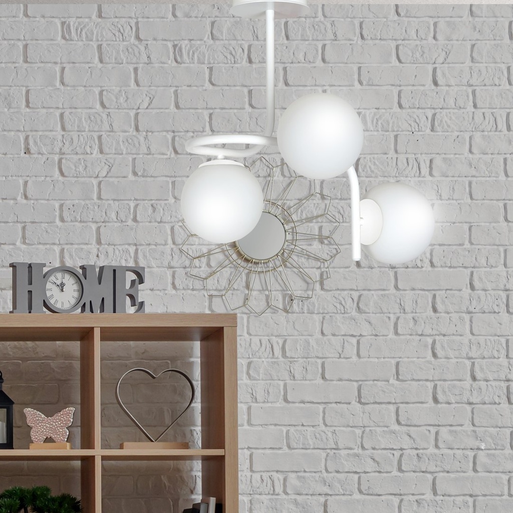 Kalf 3 ceiling lamp – White – photo 8
