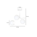 Kalf 3 ceiling lamp – White – photo 9