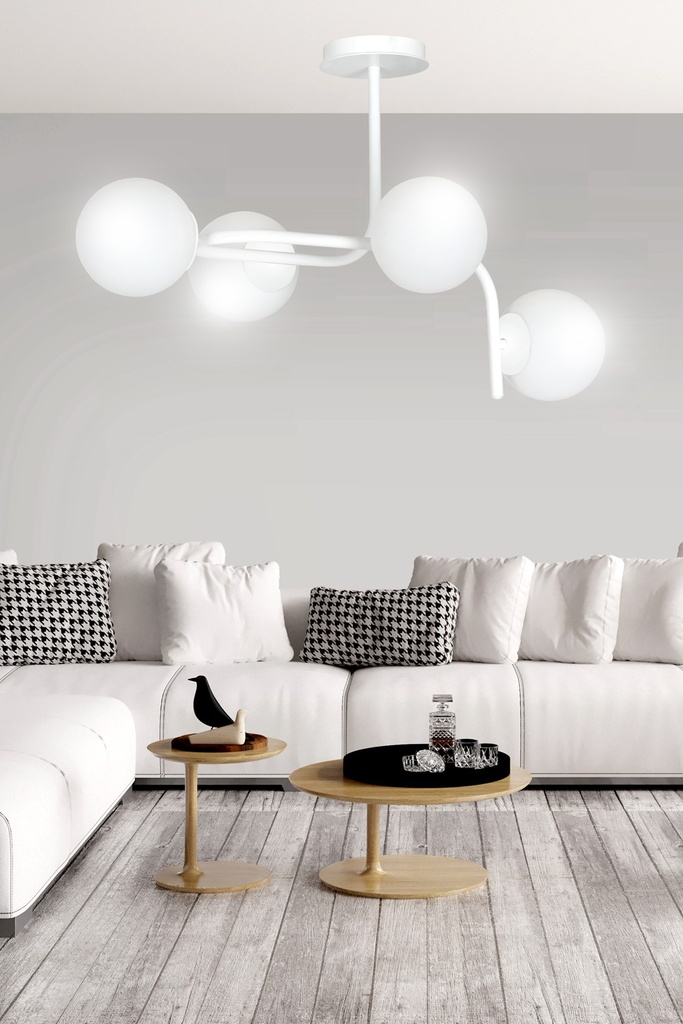 Kalf 4A ceiling lamp – White – photo 5
