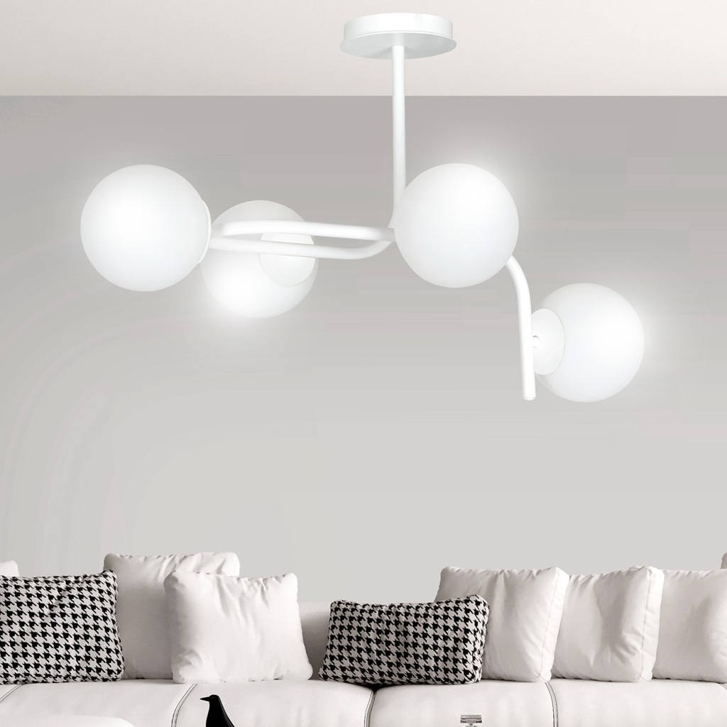 Kalf 4A ceiling lamp – White – photo 6
