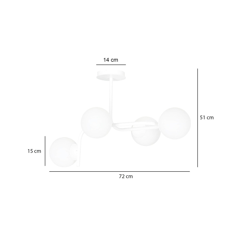 Kalf 4A ceiling lamp – White – photo 9