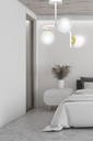 Ragnar 3 Gold ceiling lamp – White – photo 6