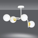 Ragnar 4A Gold ceiling lamp – White – photo 3