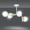 Ragnar 4A Gold ceiling lamp – White – photo 4