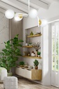 Ragnar 4A Gold ceiling lamp – White – photo 5