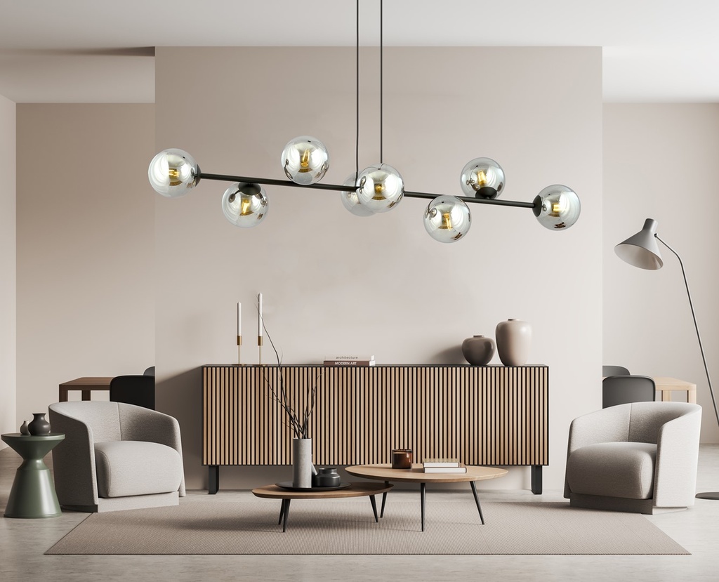 Rossi 8 pendant lamp – graphite – photo 4
