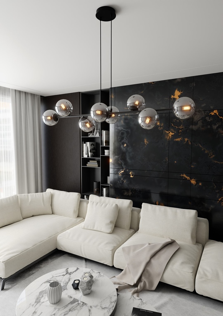 Rossi 8 pendant lamp – graphite – photo 7