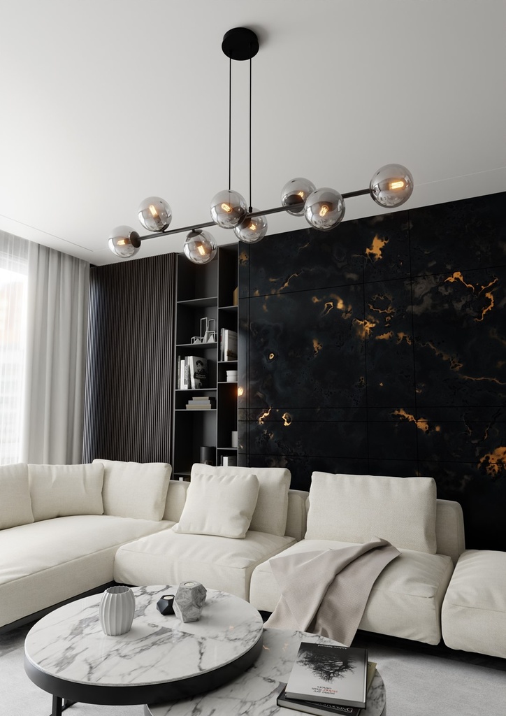 Rossi 8 pendant lamp – graphite – photo 8