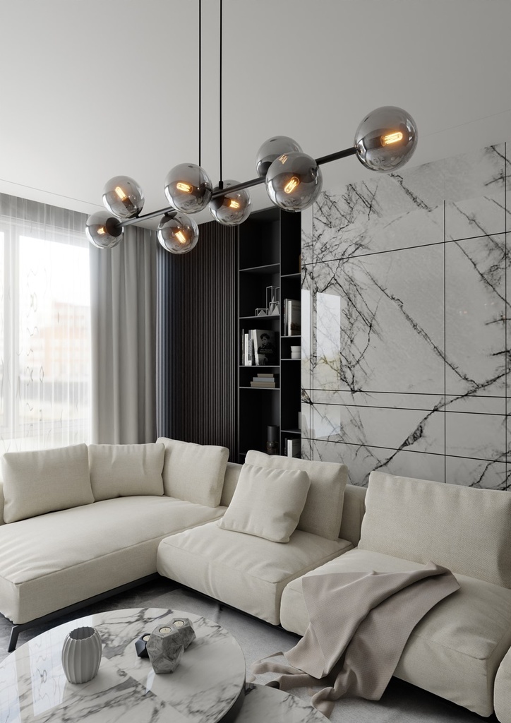 Rossi 8 pendant lamp – graphite – photo 10