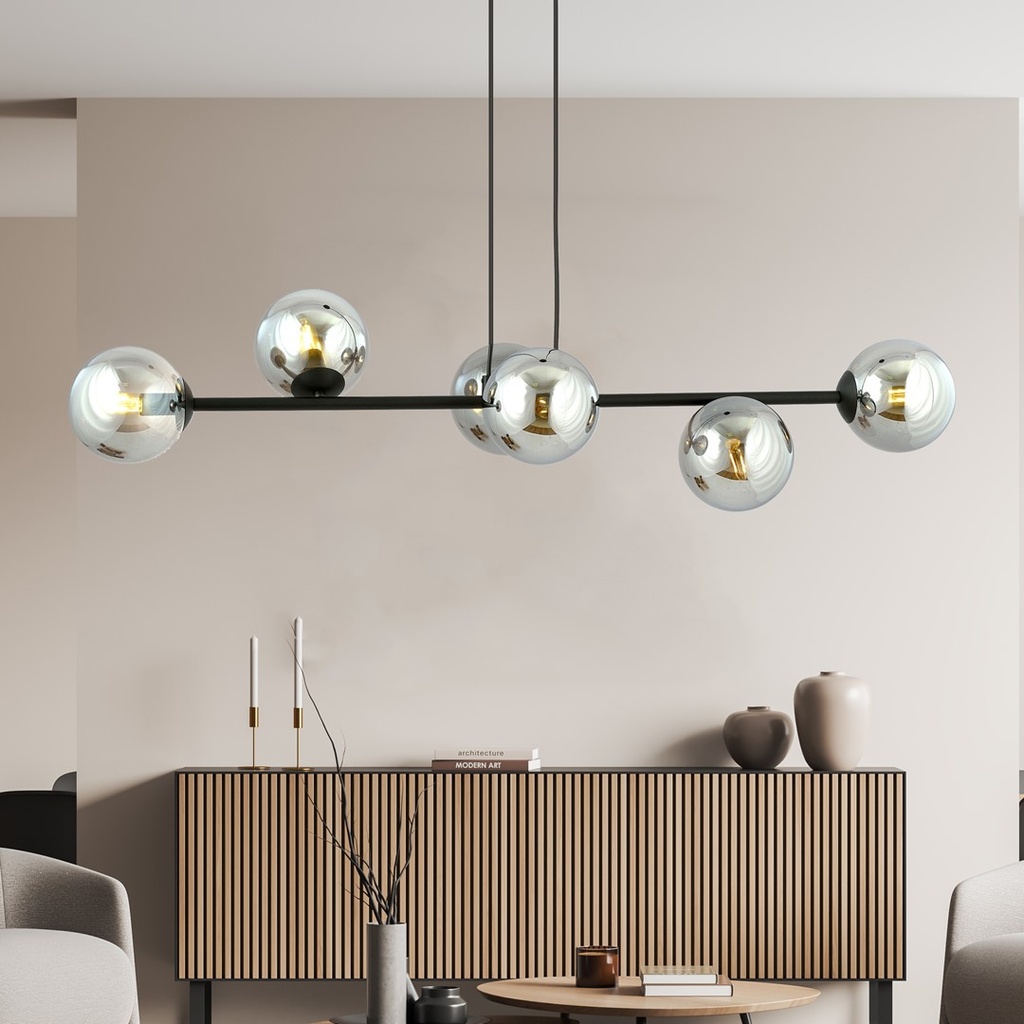 Rossi 6 pendant lamp – graphite – photo 3