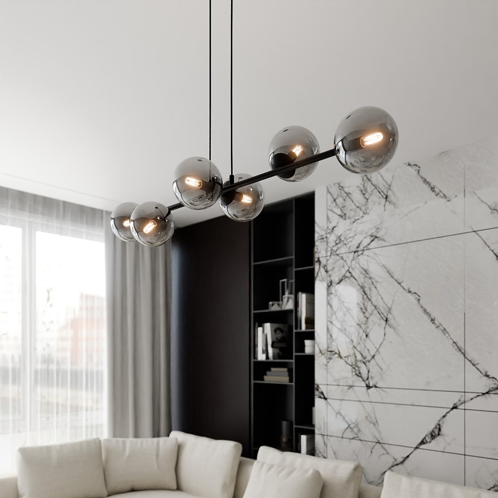 Rossi 6 pendant lamp – graphite – photo 6
