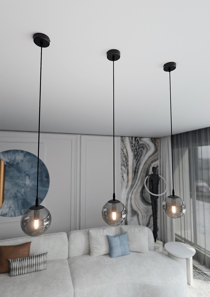 Cosmo 1 pendant lamp – graphite – photo 5
