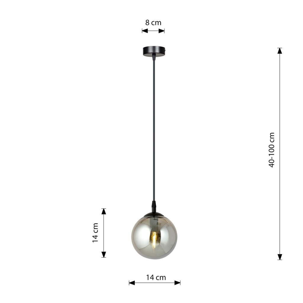 Cosmo 1 pendant lamp – graphite – photo 9