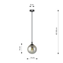 Cosmo 1 pendant lamp – graphite – photo 9