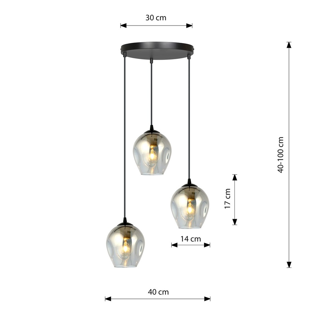 Istar 3 Black Premium pendant lamp – graphite – photo 9
