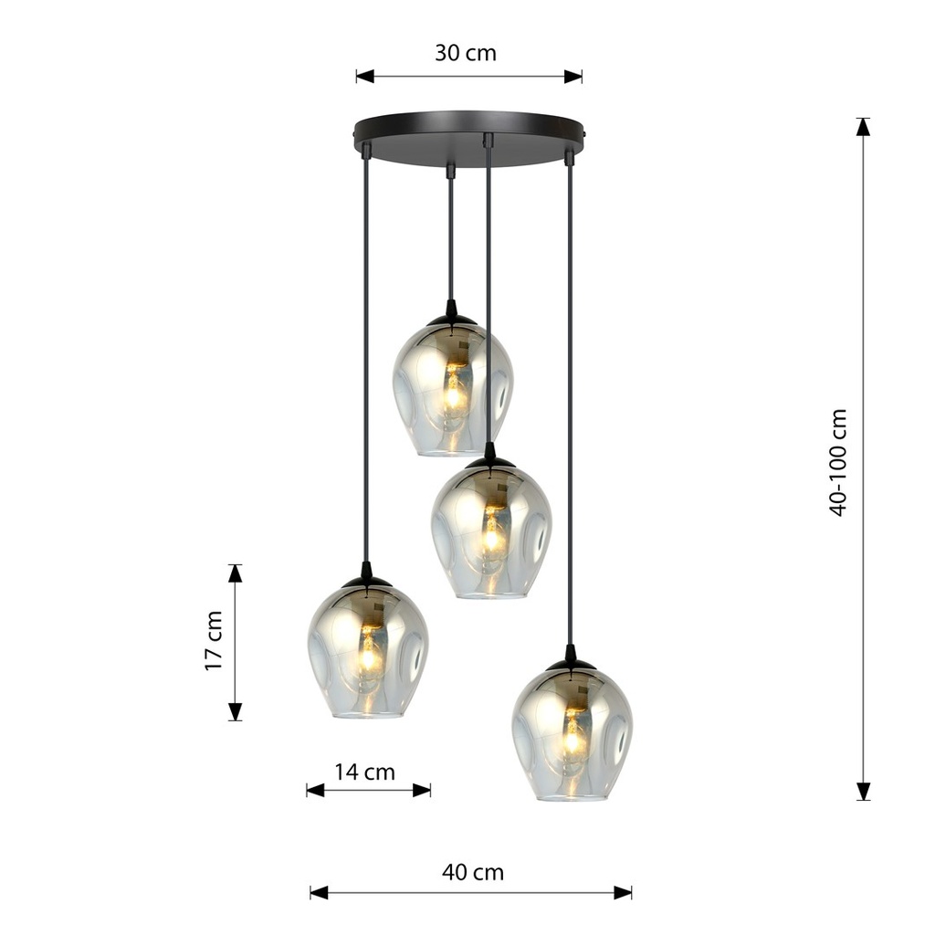 Istar 4 Black Premium pendant lamp – graphite – photo 9