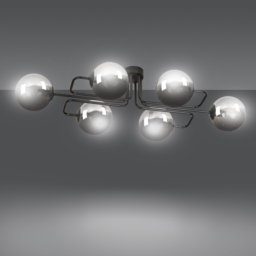 Brendi 6A ceiling lamp – graphite – photo 4