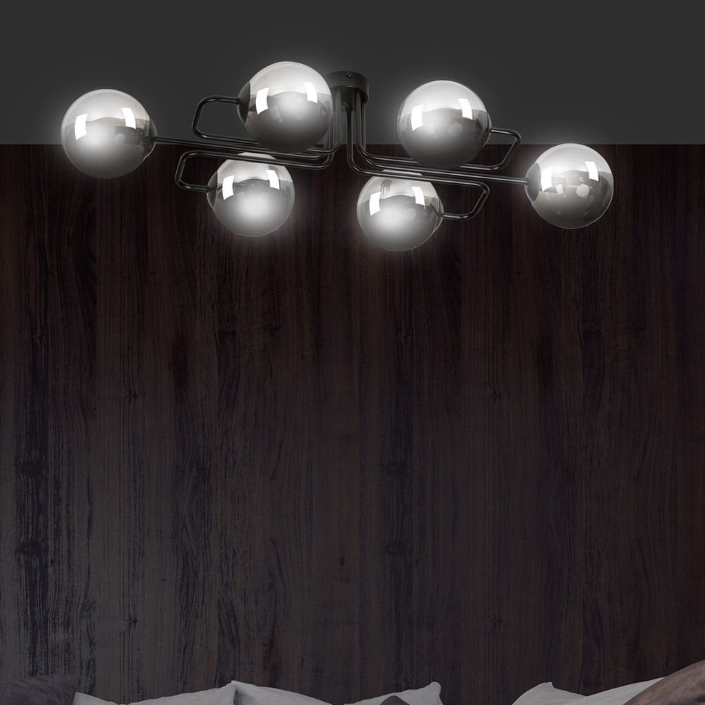 Brendi 6A ceiling lamp – graphite – photo 6