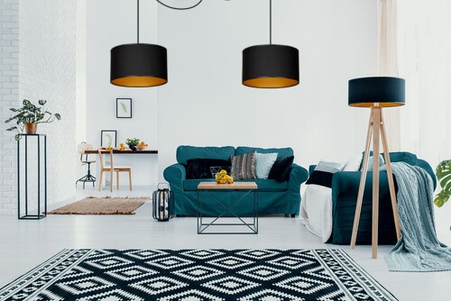 Roto 2 pendant lamp – Gold – photo 6