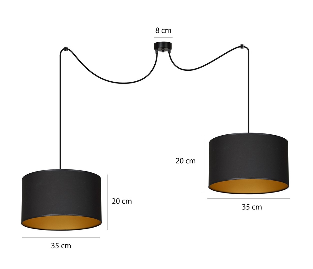 Roto 2 pendant lamp – Gold – photo 7