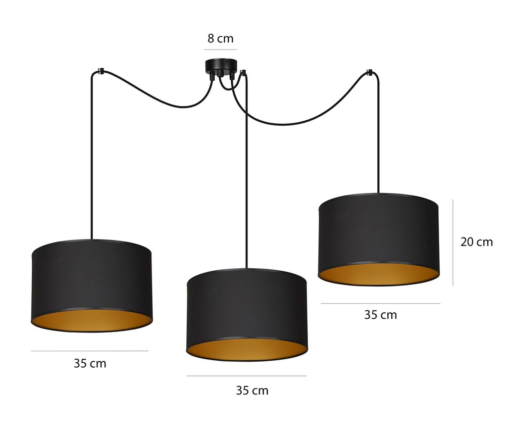 Roto 3 pendant lamp – Gold – photo 6