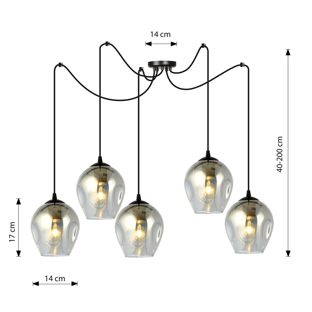 Level 5 pendant lamp – graphite – photo 4