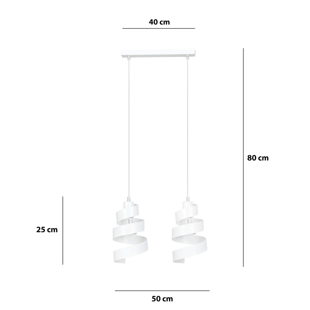 Saga 2 pendant lamp – White – photo 10