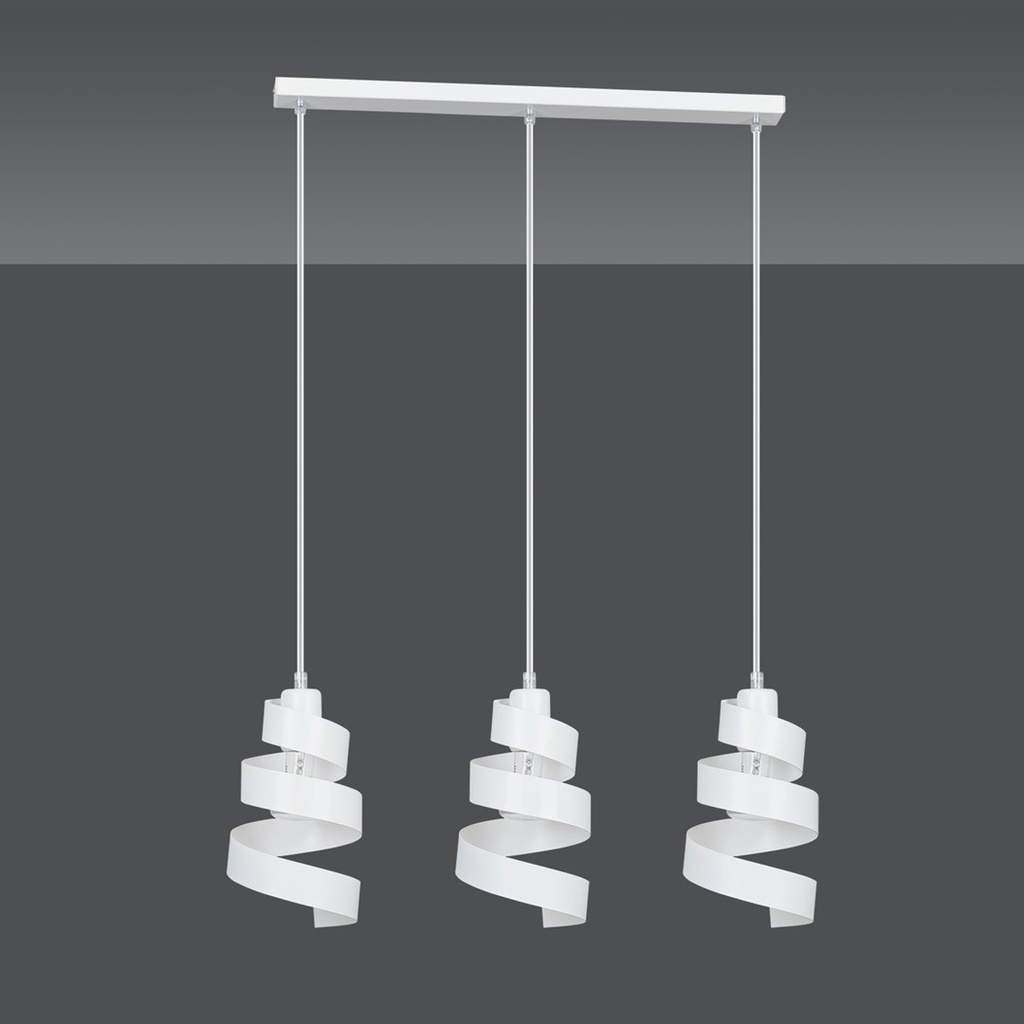 Lampe suspendue Saga 3 – Blanc – photo 4