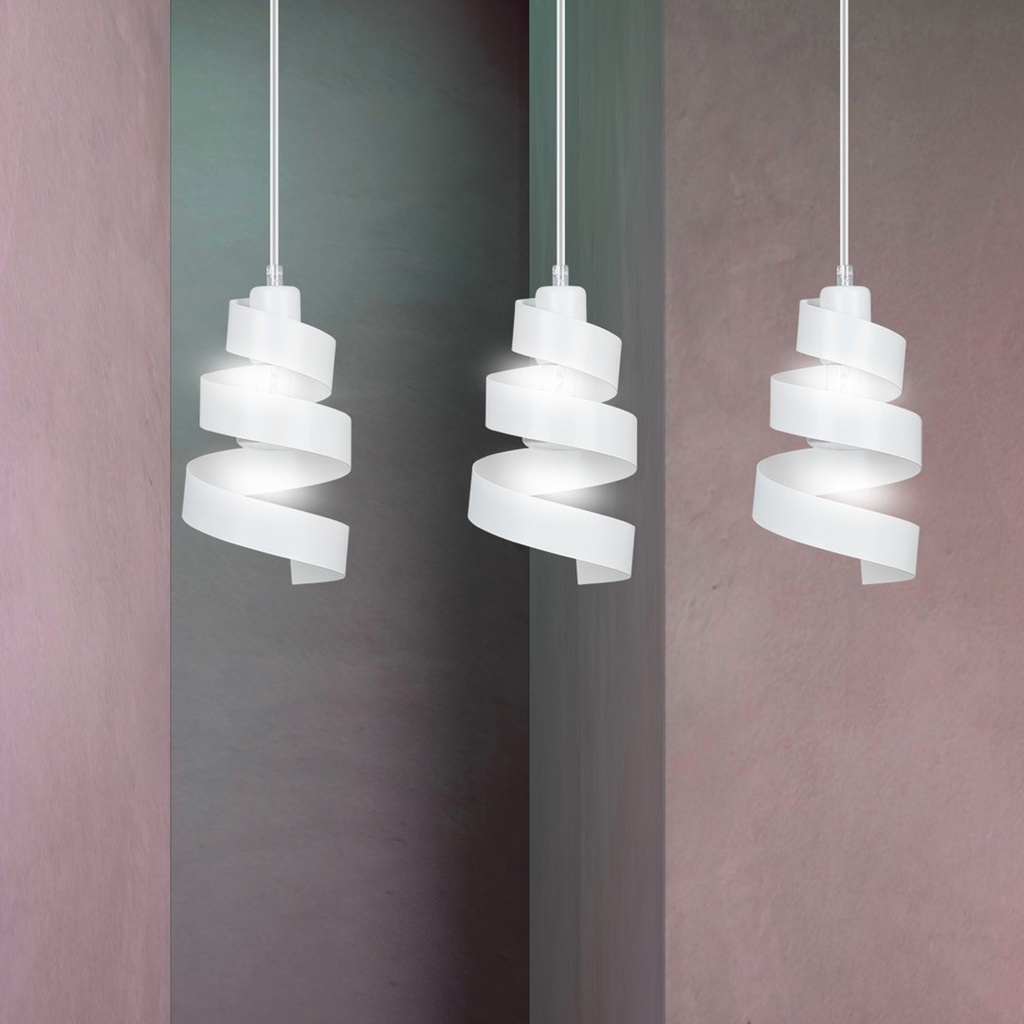 Lampe suspendue Saga 3 – Blanc – photo 7