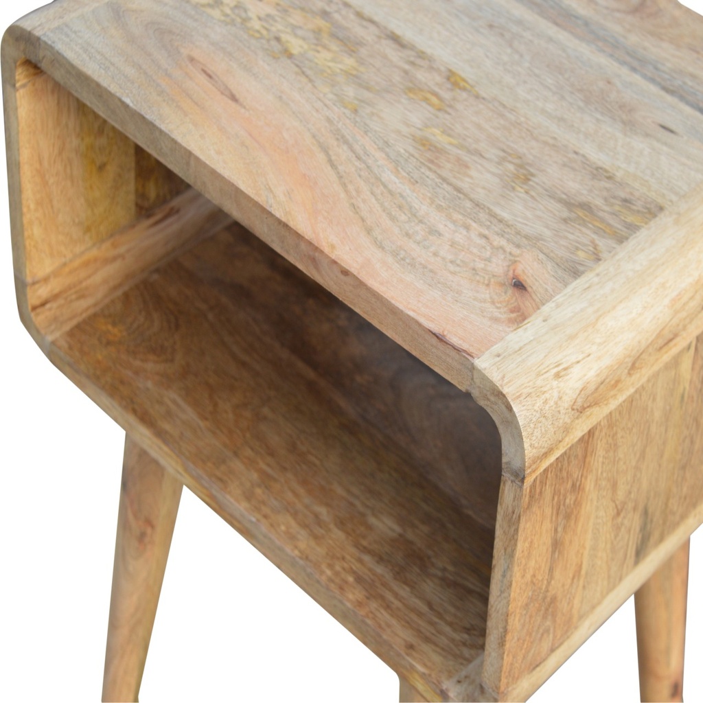 Comodino aperto curvo