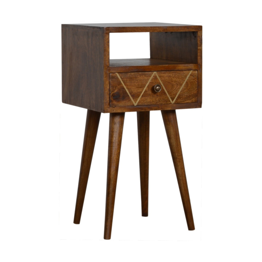 Comodino Mini Geo in ottone