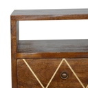 Comodino Mini Geo in ottone