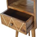 Comodino Mini Geo in ottone