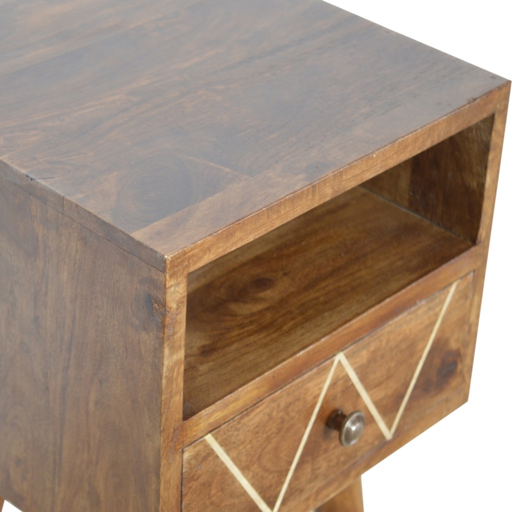 Comodino Mini Geo in ottone